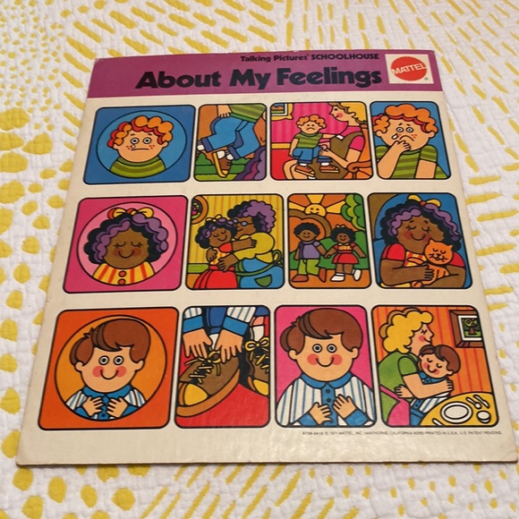 Vintage Mattel Preschool Talking Pictures Schoolhouse in original box with price - Picture 8 of 16